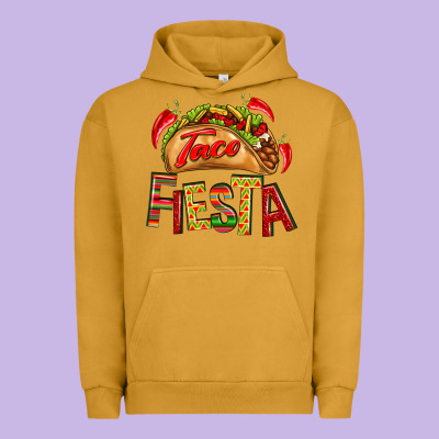 Taco Fiesta Urban Hoodie Designed By Texasbilliewilder