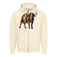 Sandshell Buffalo Zipper Hoodie - LillyAllenDesigns