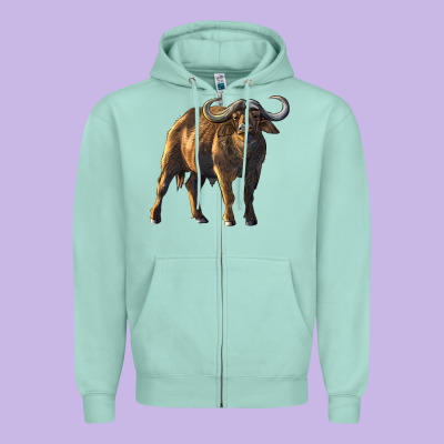 Buffalo Zipper Hoodie Designed By Lillyallendesigns