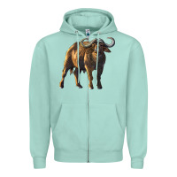 Seafoam Buffalo Zipper Hoodie - LillyAllenDesigns