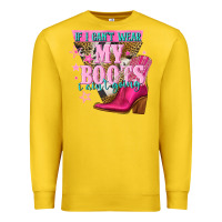 Lemon if i cant wear my boots i aint going Premium Sweatshirt - NancyCooperArtShop