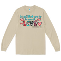 Mushroom let all that you do be done in love Long Sleeve Tee - JahusDesignShop
