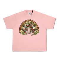 Salmon merino wool ram lily rainbow Urban Heavy Tee - BarkalooDesign