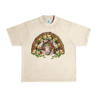 Sandshell merino wool ram lily rainbow Urban Heavy Tee - BarkalooDesign