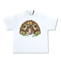 White merino wool ram lily rainbow Urban Heavy Tee - BarkalooDesign