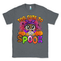 Charcoal Heather too cute to spook with owl Classic Tee - Artiststas