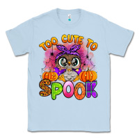Dusty Blue too cute to spook with owl Classic Tee - Artiststas