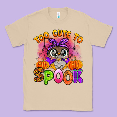 Too Cute To Spook With Owl Classic Tee Designed By Artiststas