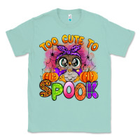 Seafoam too cute to spook with owl Classic Tee - Artiststas