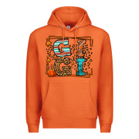Carrot Fall Autumn Leopard Gigi Premium Hoodie - LillyAllenDesigns