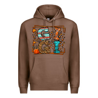 Chestnut Fall Autumn Leopard Gigi Premium Hoodie - LillyAllenDesigns