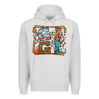 Dove Grey Fall Autumn Leopard Gigi Premium Hoodie - LillyAllenDesigns