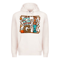 Pale Pink Fall Autumn Leopard Gigi Premium Hoodie - LillyAllenDesigns