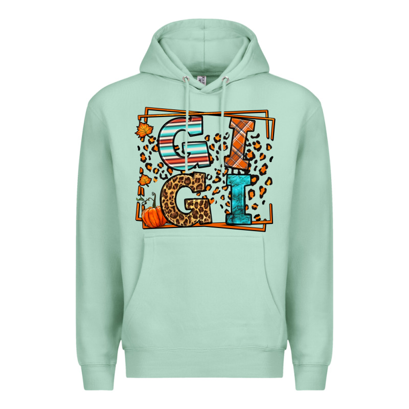 Fall Autumn Leopard Gigi Premium Hoodie by LillyAllenDesigns | Teevron