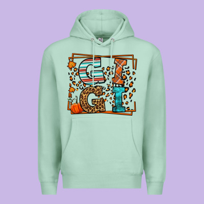 Fall Autumn Leopard Gigi Premium Hoodie Designed By Lillyallendesigns