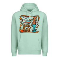 Seafoam Fall Autumn Leopard Gigi Premium Hoodie - LillyAllenDesigns