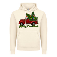 Vintage Artic merry christmas baby sheep trees with truck Vintage Hoodie - RanaPortraitStore