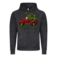 Vintage Black merry christmas baby sheep trees with truck Vintage Hoodie - RanaPortraitStore