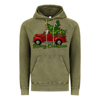 Vintage Olive merry christmas baby sheep trees with truck Vintage Hoodie - RanaPortraitStore