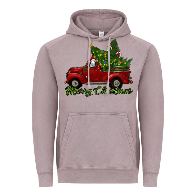 Merry Christmas Baby Sheep Trees With Truck Vintage Hoodie by RanaPortraitStore | Teevron