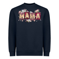 Navy mama with license letters Heavyweight Sweatshirt - Zillion Design Studio