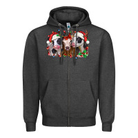 Charcoal Heather funny christmas heifers Zipper Hoodie - Jasminsmagicworld