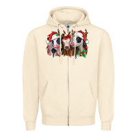 Sandshell funny christmas heifers Zipper Hoodie - Jasminsmagicworld