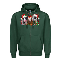 Sports Green funny christmas heifers Zipper Hoodie - Jasminsmagicworld