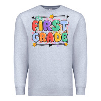Heather Grey first grade Premium Sweatshirt - MaliasSmallBusiness