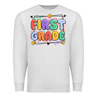 Oatmeal Heather first grade Premium Sweatshirt - MaliasSmallBusiness