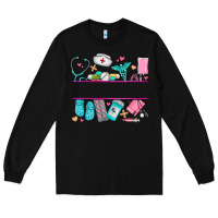 Black nurse elements with costom name Long Sleeve Tee - AdoDesignShop