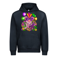 Navy Mardi Gras pig Urban Hoodie - NancyCooperArtShop