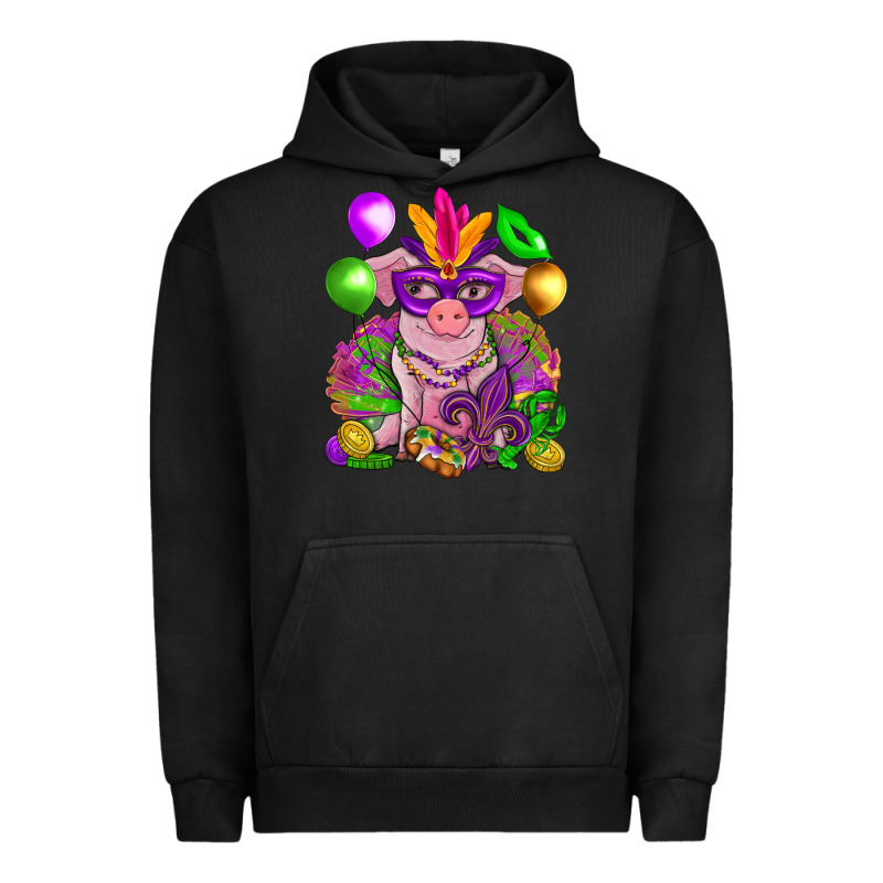 Mardi Gras Pig Urban Hoodie by NancyCooperArtShop | Teevron