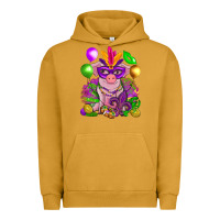 Pigment Peanut Butter Mardi Gras pig Urban Hoodie - NancyCooperArtShop
