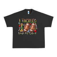 Pigment Black I Tackled 100 Days of School Urban Heavy Tee - RacoonDesign
