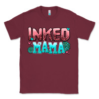 Burgundy inked mama Classic Tee - AdoDesignShop