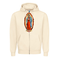 Sandshell our new lady of guadalupe Zipper Hoodie - BarkalooDesign