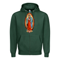 Sports Green our new lady of guadalupe Zipper Hoodie - BarkalooDesign
