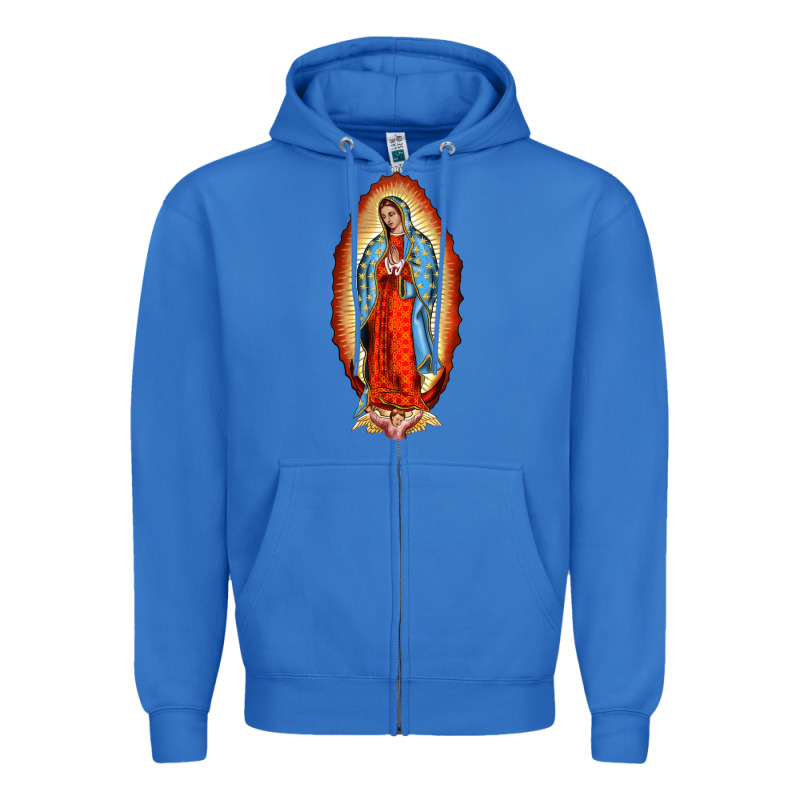 Our New Lady Of Guadalupe Zipper Hoodie by BarkalooDesign | Teevron