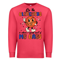 Cardinal on the bleachers is where i spend most of my days Premium Sweatshirt - MaliasSmallBusiness