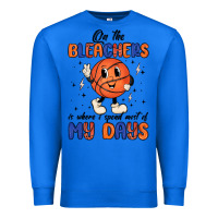 True Royal on the bleachers is where i spend most of my days Premium Sweatshirt - MaliasSmallBusiness