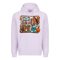 Lilac Fall American Football Autumn Mama Premium Hoodie - LillyAllenDesigns