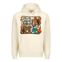 Sandshell Fall American Football Autumn Mama Premium Hoodie - LillyAllenDesigns