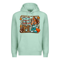 Seafoam Fall American Football Autumn Mama Premium Hoodie - LillyAllenDesigns