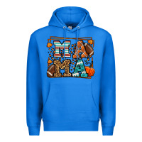 True Royal Fall American Football Autumn Mama Premium Hoodie - LillyAllenDesigns