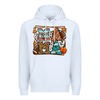 White Fall American Football Autumn Mama Premium Hoodie - LillyAllenDesigns