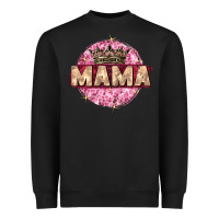 Black mama with round leopard Heavyweight Sweatshirt - Zillion Design Studio