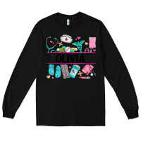 Black nurse elements with costom name Long Sleeve Tee - AdoDesignShop