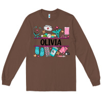 Chestnut nurse elements with costom name Long Sleeve Tee - AdoDesignShop