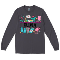 Smoke nurse elements with costom name Long Sleeve Tee - AdoDesignShop